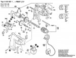 Bosch 0 603 921 123 Pbm 7,2 V Cordless Drill 7.2 V / Eu Spare Parts